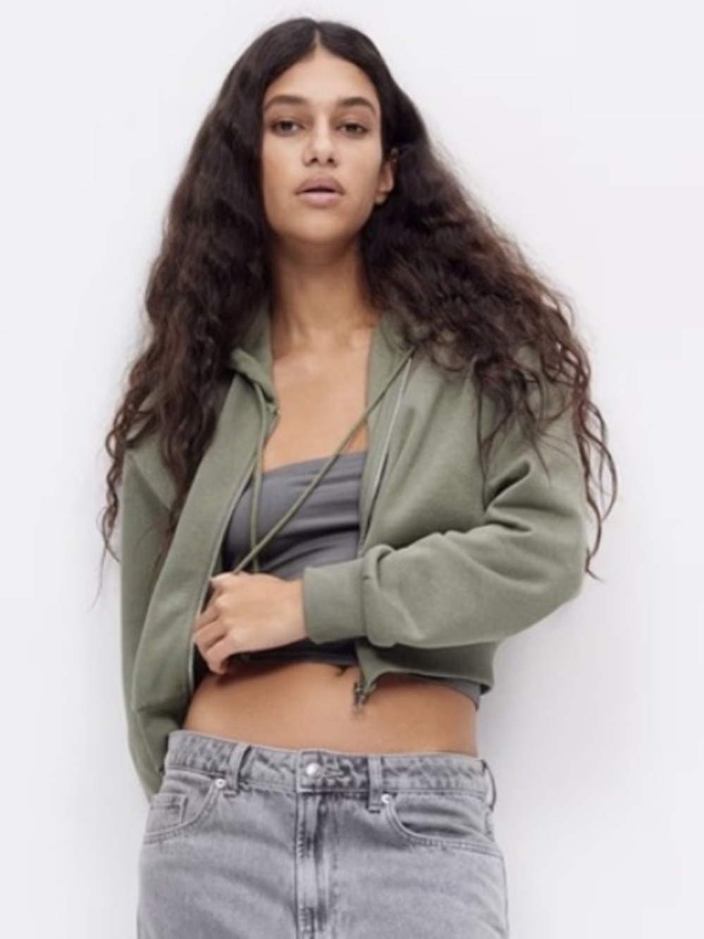 H&M Short Hooded Sweatshirt